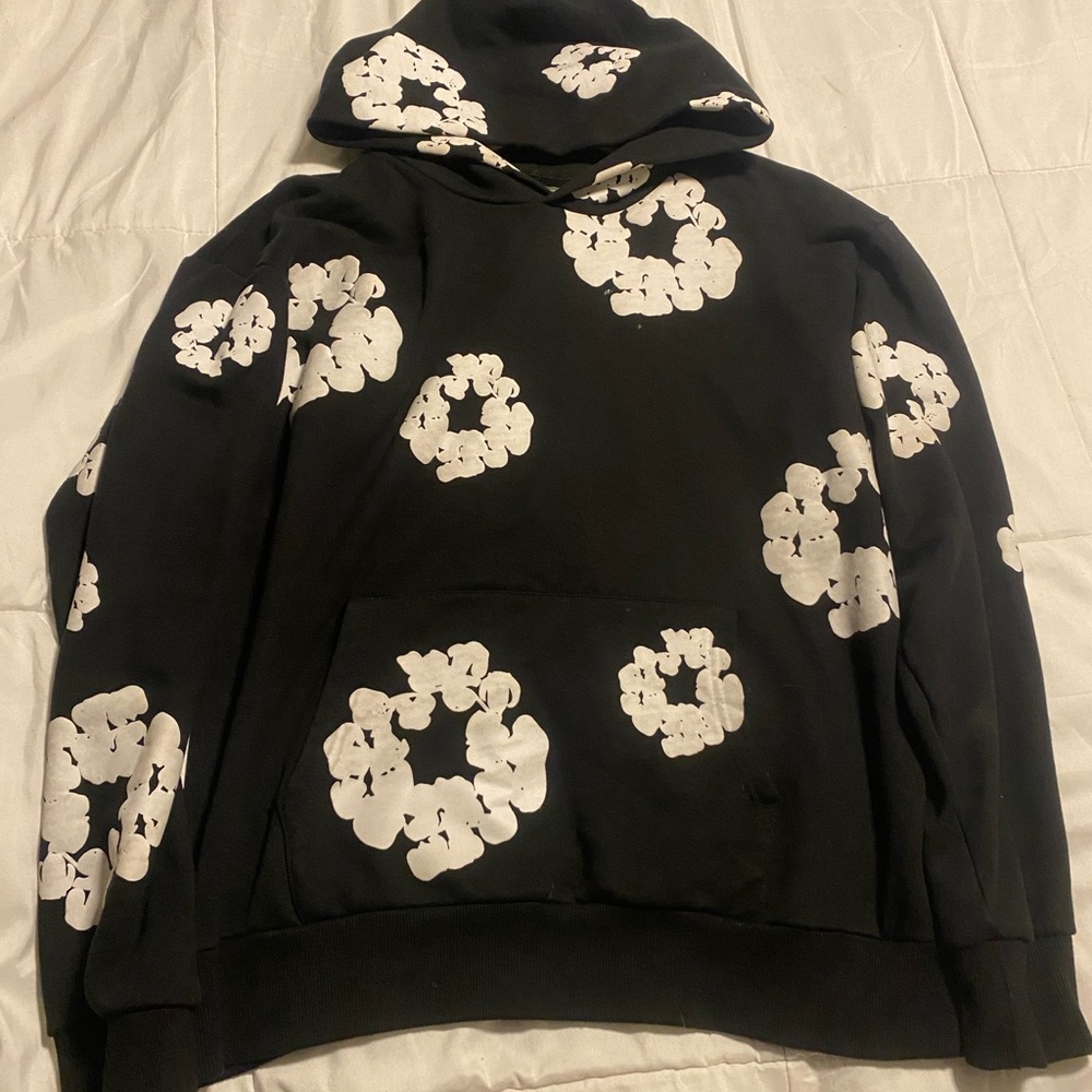 Denim tears hoodie Black and white